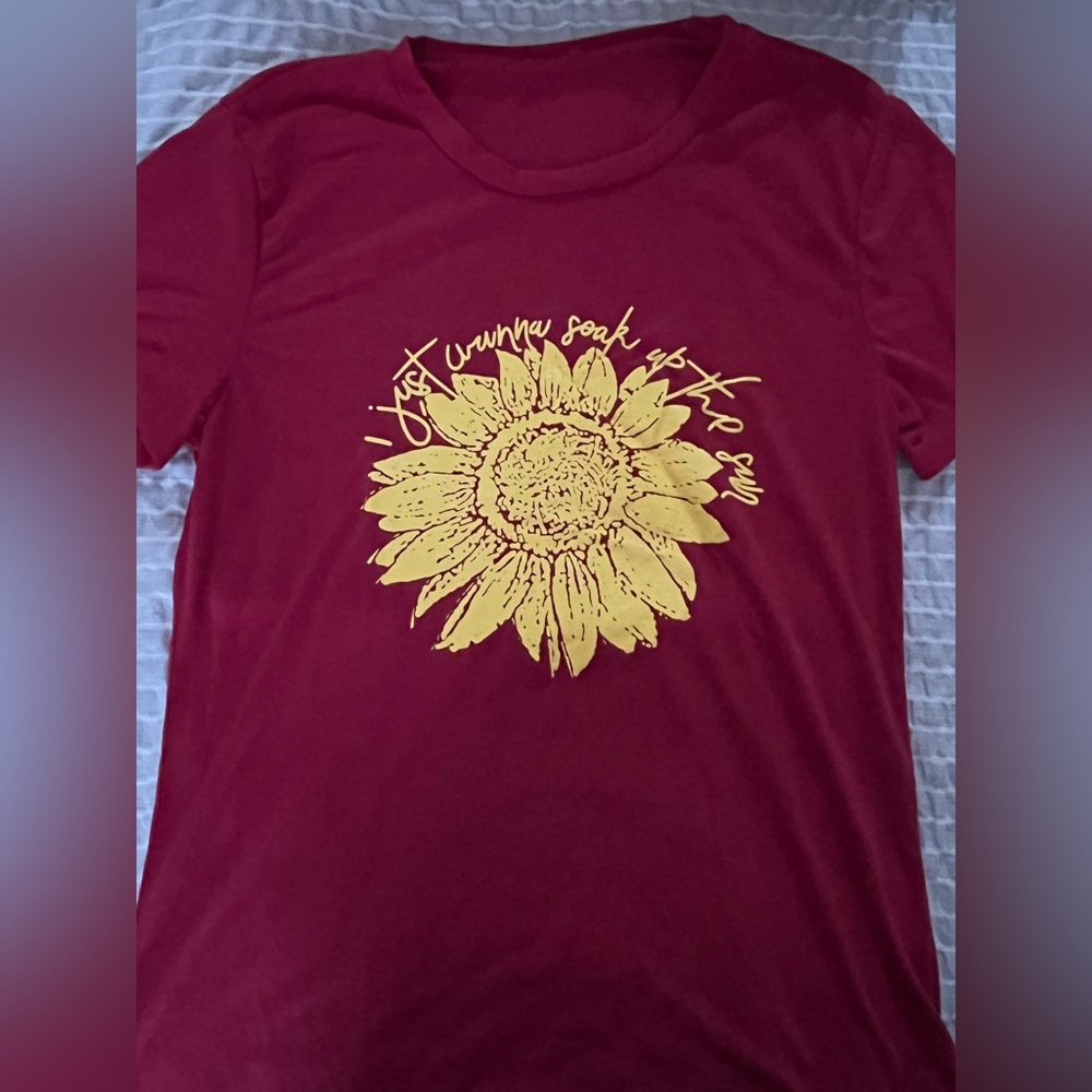 Women's Red Graphic Tee